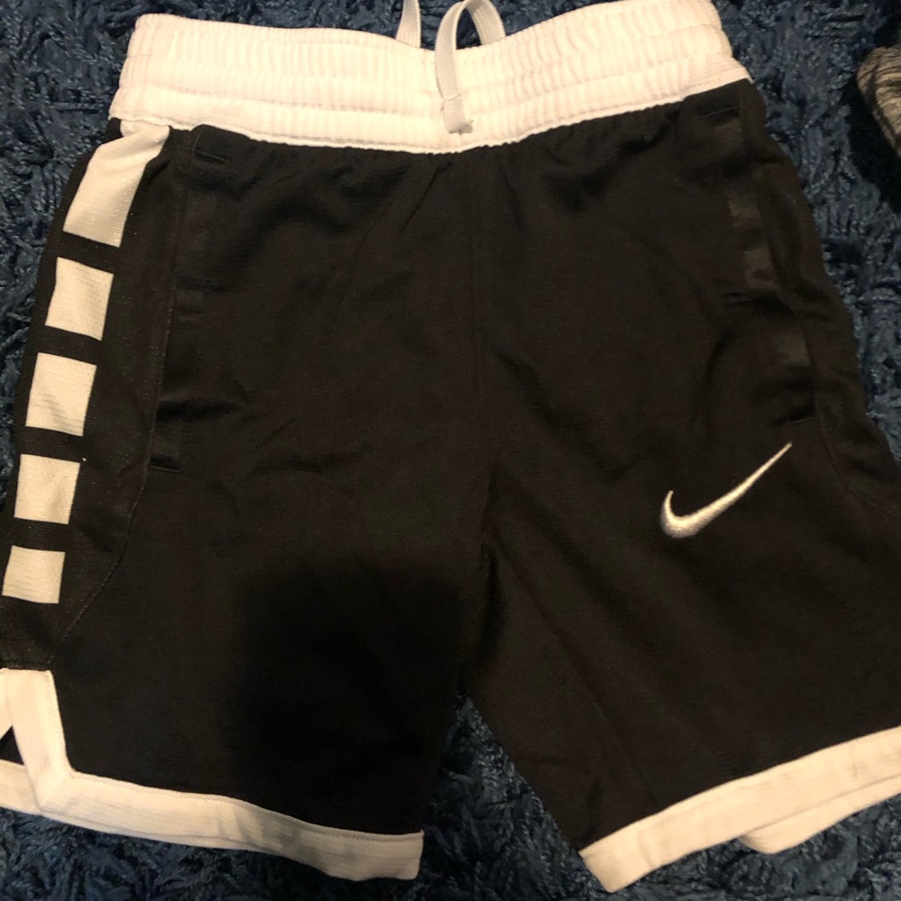 Nike Kids Black and White Sports Shorts